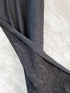 Black Embroidered Stretch Cotton Blend Faille Woven Fabric by the yard ATW00079R