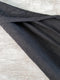 Black Embroidered Stretch Cotton Blend Faille Woven Fabric by the yard ATW00079R