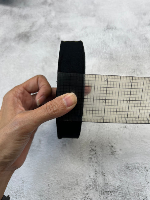 Black Knit Jersey Bias Tape 1 inch width 25 yards