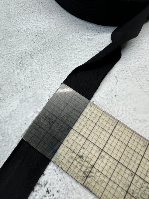 Black Knit Jersey Bias Tape 1 inch width 25 yards