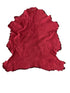 Burgundy Sheepskin Hide Fur Leather LEF00005