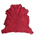 Burgundy Sheepskin Hide Fur Leather LEF00004