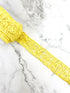 Yellow Floral Cotton Lace Trim 5 yards NLT00496