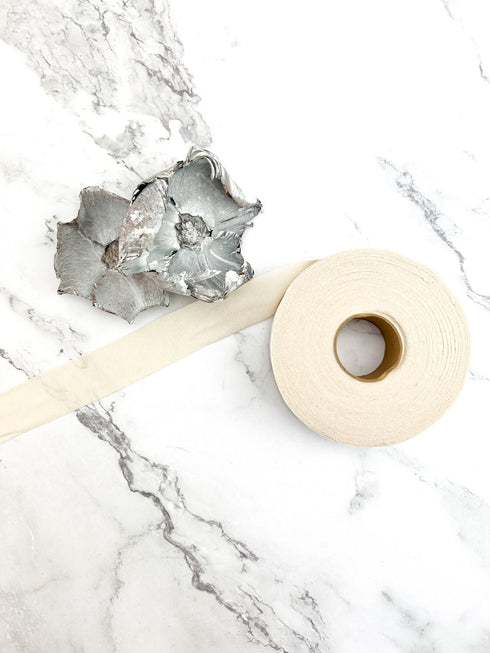 Light Beige Bias Tape Tricot Knit Lining 1.25 inches wide x 27 yards  BST00337