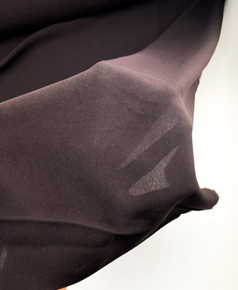 Dark Brown Crepe Georgette Light Weight Woven Fabric by the yard ATW00172R