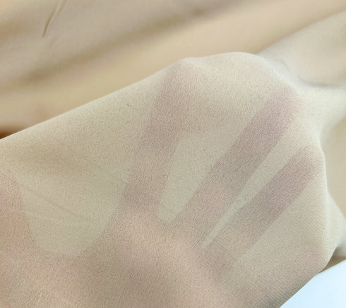 Sand Beige Crepe Georgette Light Weight Woven Designer Fabric by the yard ATW00174R