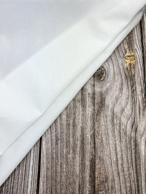 White Narrow Stripe Ottoman Woven Fabric Made in Italy Designer Fabric by the yard ATW00175R