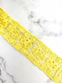 Yellow Floral Cotton Lace Trim 5 yards NLT00496