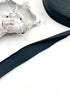 Black Cotton Knit Bias Tape 1.25 inches width x 40 yards BST00340
