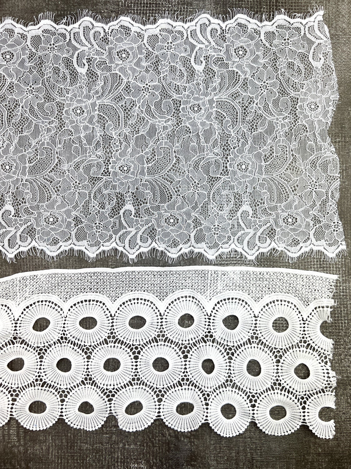 White Lace Trims Variety Trim Scrap Pack Scrap Bundle Pack 10 Pieces LotB