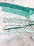 Mint Green Lace Trims Variety Trim Scrap Pack Scrap Bundle Pack 10 Pieces SPK00191