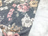 Heather Gray Floral Baby French Terry Knit Fabric Remnant 1 yard FTK00871