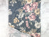 Heather Gray Floral Baby French Terry Knit Fabric Remnant 1 yard FTK00871