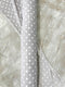 Heather Gray Polka Dot French Terry Designer Fabric by the yard FTK00872R