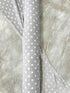 Heather Gray Polka Dot French Terry Designer Fabric by the yard FTK00872R