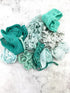Mint Green Lace Trims Variety Trim Scrap Pack Scrap Bundle Pack 10 Pieces SPK00191