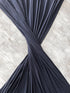 Muted Dark Blue Cupro Rib Knit Jersey Fabric by the yard ATK00542R