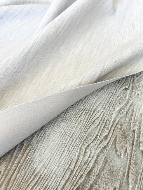 Heather Light Beige and Gray Medium Weight Stretch Woven Fabric Designer Deadstock Fabric by the yard ATW00177R