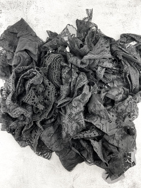 Black Lace Trims Variety Trim Scrap Pack Scrap Bundle Pack 12 Pieces SPK00197