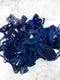 Navy Blue Lace Trims Variety Trim Scrap Pack Scrap Bundle Pack 10 Pieces SPK00199