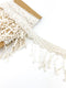 Ecru Lace Fringe Trim Remnant 5 yards 30 inches total 2 pieces NLT00507