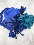 Blue Stretch Lace Trims Variety Trim Scrap Pack Scrap Bundle Pack 6 Pieces SPK00205