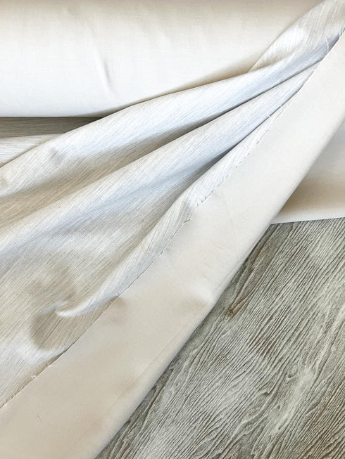 Heather Light Beige and Gray Medium Weight Stretch Woven Fabric Designer Deadstock Fabric by the yard ATW00177R