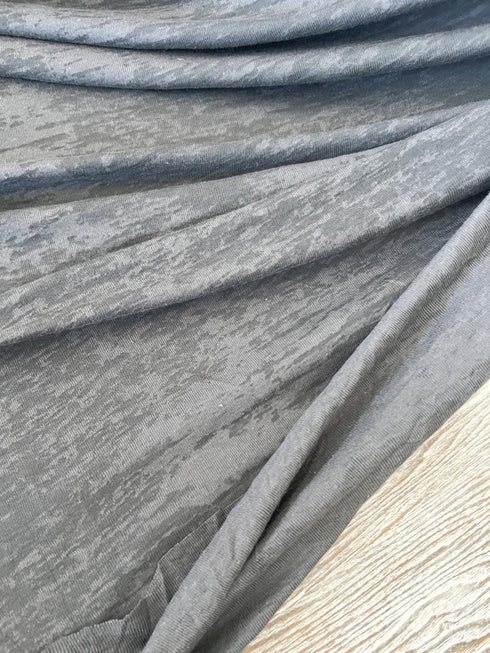 Heather Gray Rib Knit Fabric by the yard ATK00544R