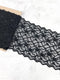 Black Stretch Lace Trim Remnant 2 yards 32 inches SLT00319