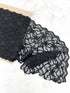 Black Stretch Lace Trim Remnant 2 yards 32 inches SLT00319