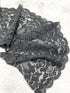 Black Stretch Lace Trim Remnant 2 yards 32 inches SLT00320