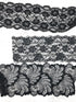 Black Wide Stretch Lace Trims Variety Trim Scrap Pack Scrap Bundle Pack 8 Pieces SPK00213