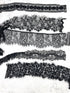 Black Lace Trims Variety Trim Scrap Pack Scrap Bundle Pack 12 pieces SPK00218