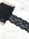 Black Stretch Lace Trim Remnant 3 yards SLT00321