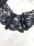 Black Stretch Lace Trim Remnant 3.5 yards SLT00325