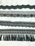 Black Lace Trims Variety Trim Scrap Pack Scrap Bundle Pack 6 Pieces SPK00212