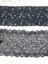 Black Wide Stretch Lace Trims Variety Trim Scrap Pack Scrap Bundle Pack II 8 Pieces SPK00214