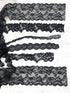 Black Stretch Lace Trims Variety Trim Scrap Pack Scrap Bundle Pack 14 pieces SPK00215
