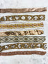 Brown and Gold Variety Fancy Trim Scrap Pack Scrap Bundle Pack SPK00225