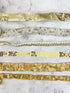 White and Gold Variety Fancy Trim Scrap Pack Scrap Bundle Pack SPK00228