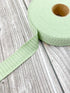 Light Green Rib Knit Bias Tape Binding Tape 1.25 inches width x 25 yards BST00341