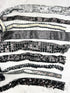 Black and Silver Variety Fancy Trim Scrap Pack Scrap Bundle Pack SPK00232