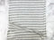 Heather Light Gray and Cream Stripe Knit Jersey Fabric Remnant 1.75 yards PDK00797