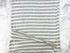 Heather Light Gray and Cream Stripe Knit Jersey Fabric Remnant 1.75 yards PDK00797