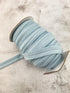 Light Blue Sweater Knit Fold Over Elastic Trim FOE 3/4 inch width 10 yards