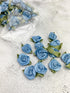 160 Mini Fabric Flowers Tiny Flowers Florals Blue Flowers Blue Mini Flowers NTN00091