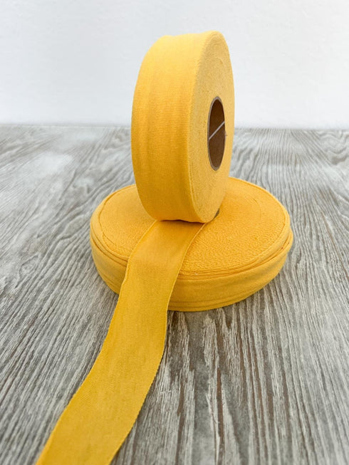 Yellow Knit Jersey Bias Tape Bundle Pack of 2 Binding Tape Bias Trim Knit Bias Tape 28 yards BST00351