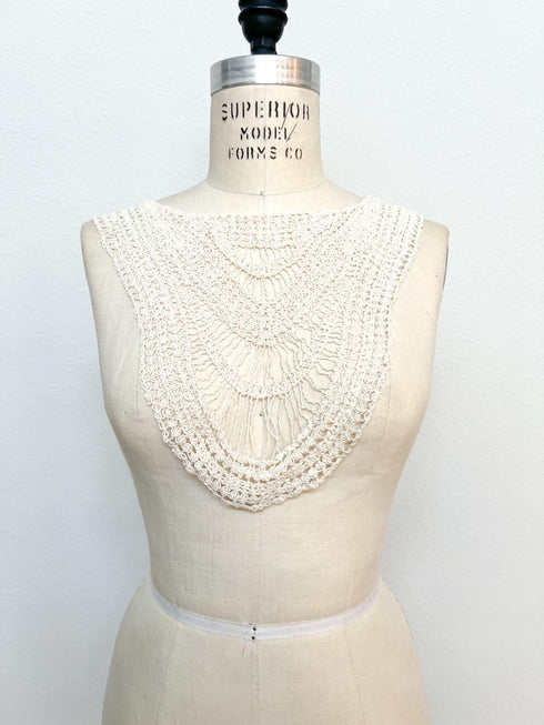 Ecru Cotton Applique for Front Top