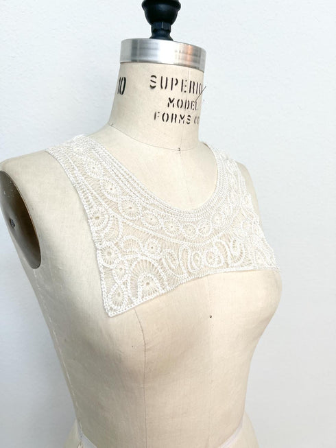 Ivory and Ecru Applique for Front Top