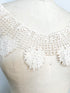 Ecru Cotton Floral Lace Applique for Front Top